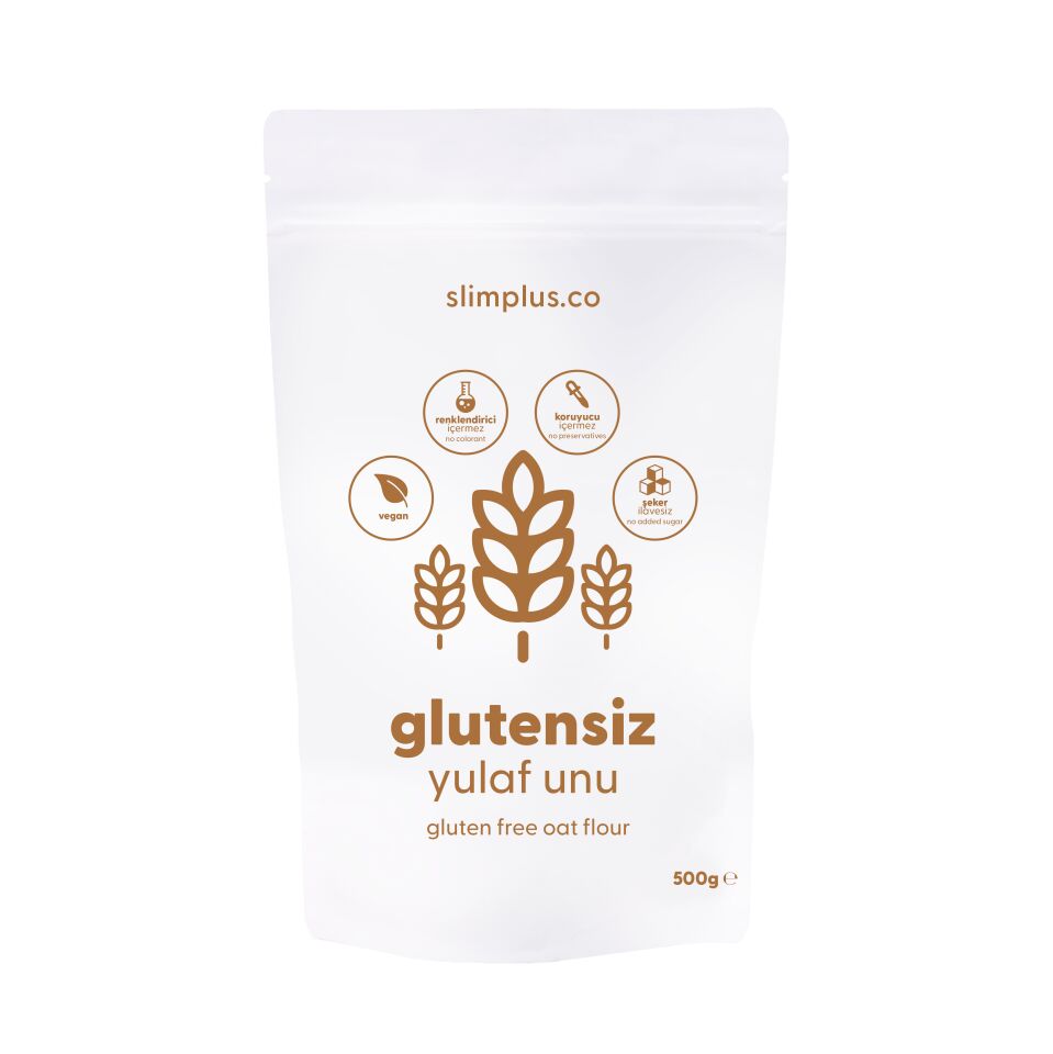3 Paket 500G Glutensiz Yulaf Unu