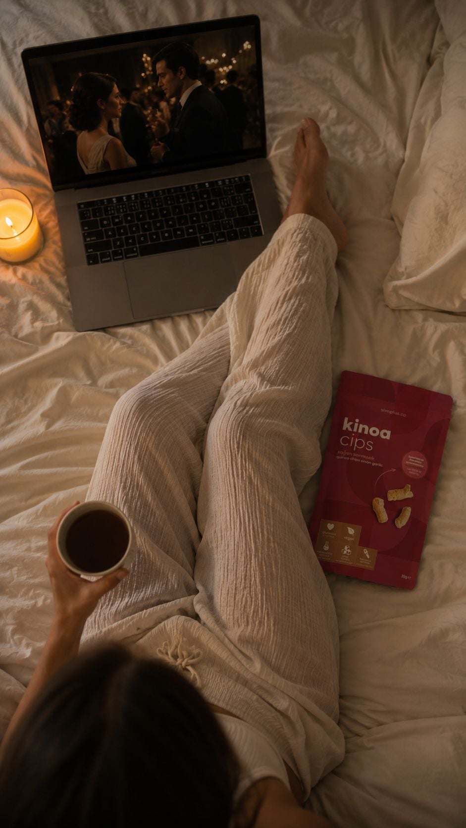 Gece atıştırması Kinoa Cips