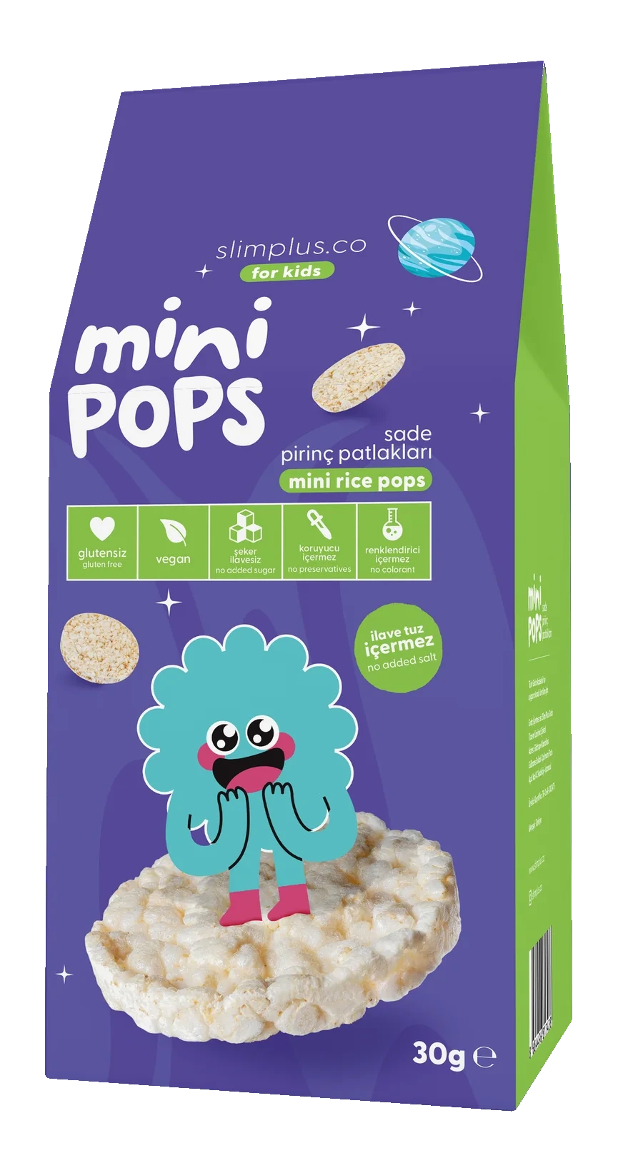 Mini Pops Pirinç Patlakları ambalajı
