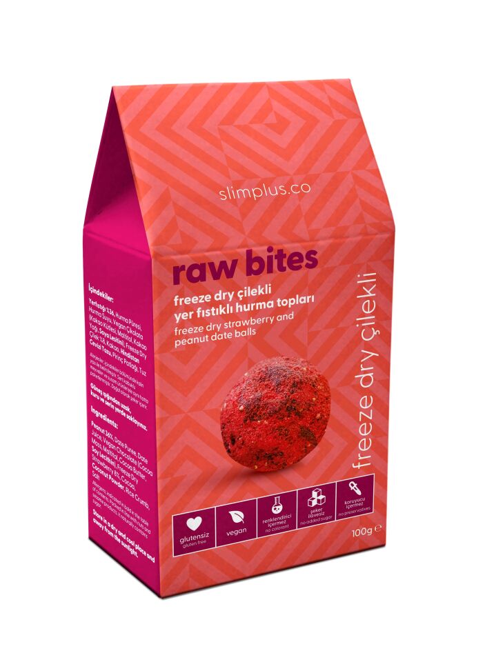 Hurma Topları Mix Paket Yerfıstıklı Raw Bites – Glutensiz Vegan Katkısız (4 x 100G)