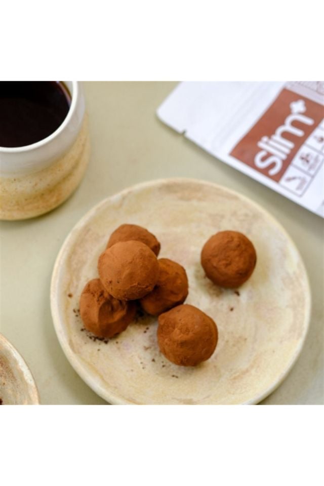 Kakao Kaplı Glutensiz Vegan Yerfıstıklı Hurma Topları Raw Bites 100gr