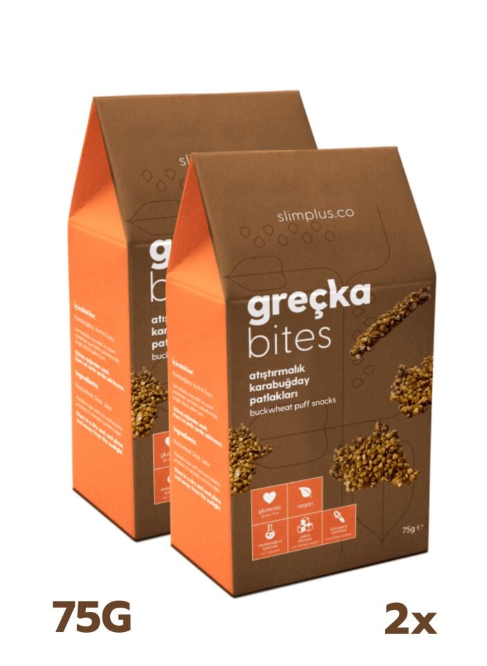 Karabuğday Lokmaları Kakaolu Greçka Bites – Glutensiz Vegan Katkısız (2 x 75G)