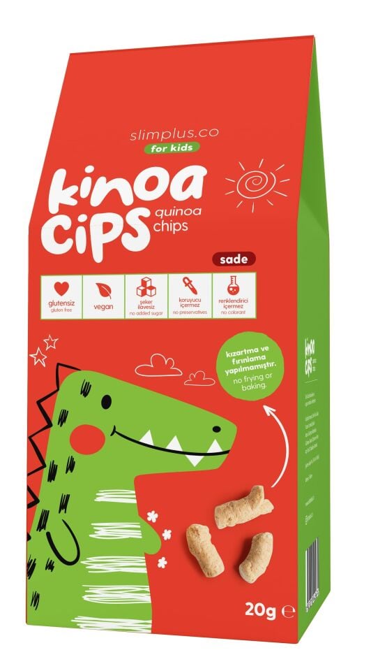 8 Paket 20G Sade Kinoa Cipsi for Kids Glutensiz Vegan Yağsız Cips Çocuklara Özel Ambalaj Karışık Ambalajlar
